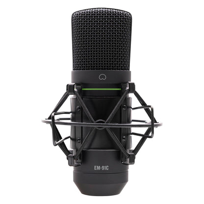 Mackie EM-91C Pro Studio Recording Condenser Microphone Mic+Shock Mount+Cable