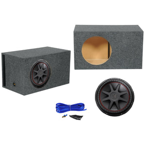 Kicker 43CVR154 COMPVR 15" 1000 Watt Car Subwoofer+Vented Sub Box Enclosure