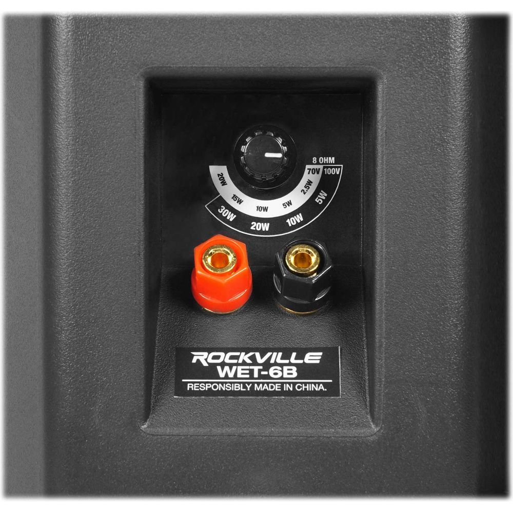 VMA160 Amplifier + 4 6.5" Black Indoor/Outdoor Speakers