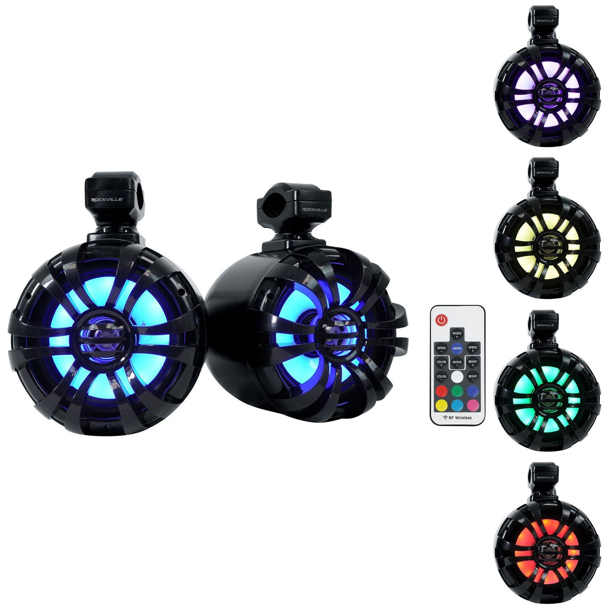 WB65KLS Black 2-Pack + RXM‑S20 4‑Ch Amp + OFC Install Kit Bundle
