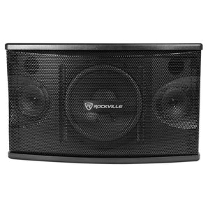 Pair Rockville KPS80 8" 3-Way 800 Watt Karaoke/Pro Speakers+Wall Brackets / MDF!