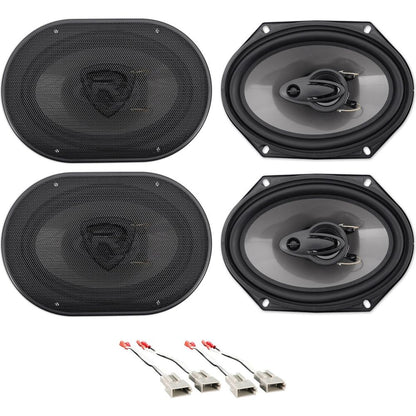 RV68.3A 6x8" Speakers 2-Pack + Ford Harness Bundle