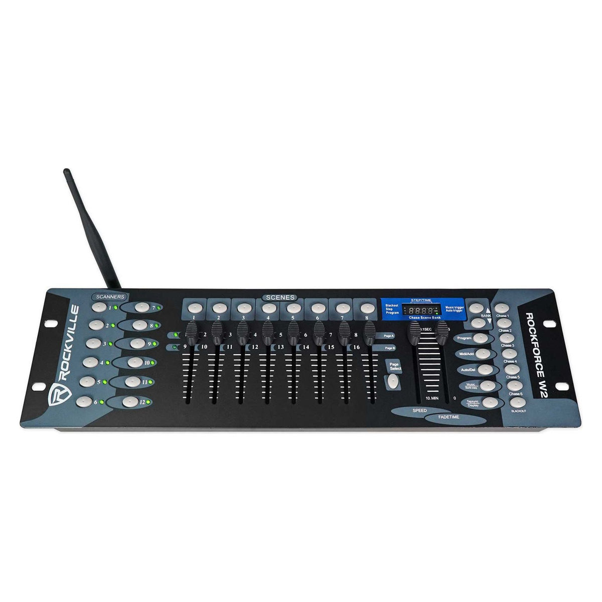 BEST PAR 60 8-Pack + ROCKFORCE W2 DMX Controller Bundle