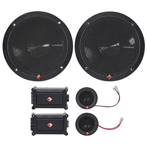 2-Pairs Rockford Fosgate P165-SE Punch 240w 6.5" Component Speakers, Crossovers