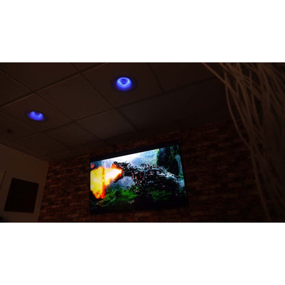 4000W Bluetooth DVD Receiver with (1) Pair 6.5" Blue LED In-Ceiling Speakers