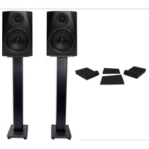Pair APM6B 6.5" 350W Powered USB Studio Monitors + Stands + Pads