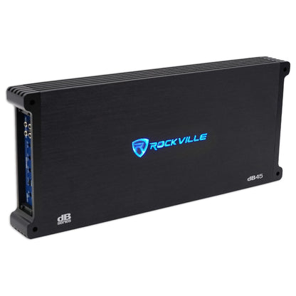 dB45 4-Channel Amplifier + 4 AWG 4-Channel Kit Bundle