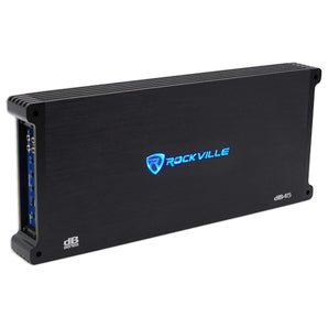 Rockville dB45 3200 Watt/800w RMS 4 Channel Car Amplifier+Amp Kit Loud!!