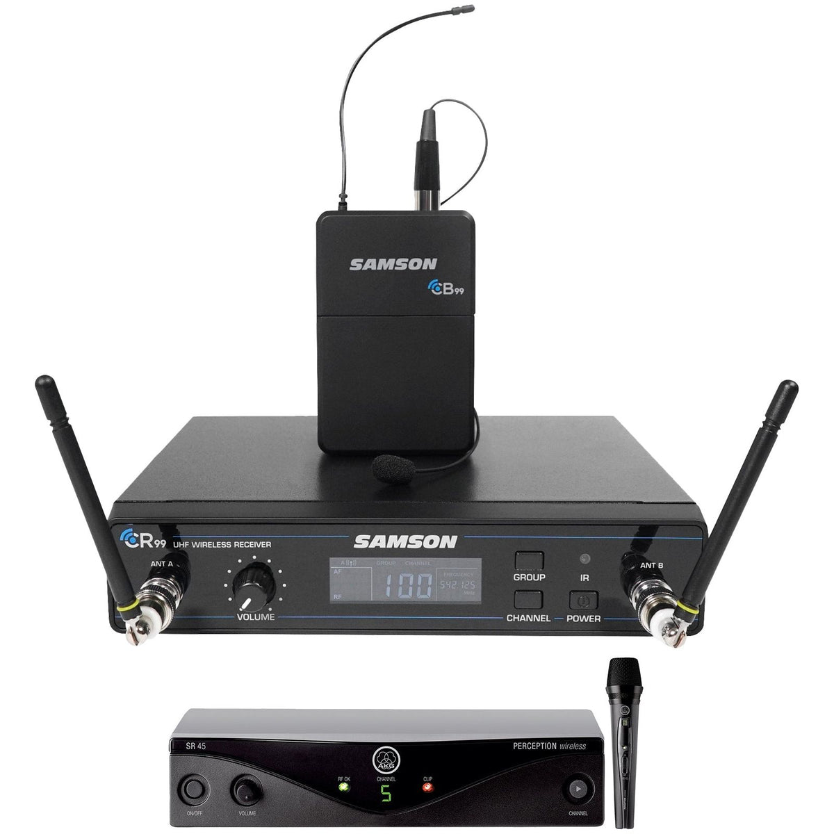 Concert 99 Presentation Wireless LM10 Lavalier Microphone with AKG Microphone