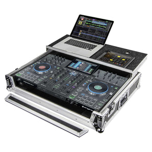 Odyssey FZGSPRIME4 Hard Flight Case+Glide Shelf For Denon Prime 4 DJ controller