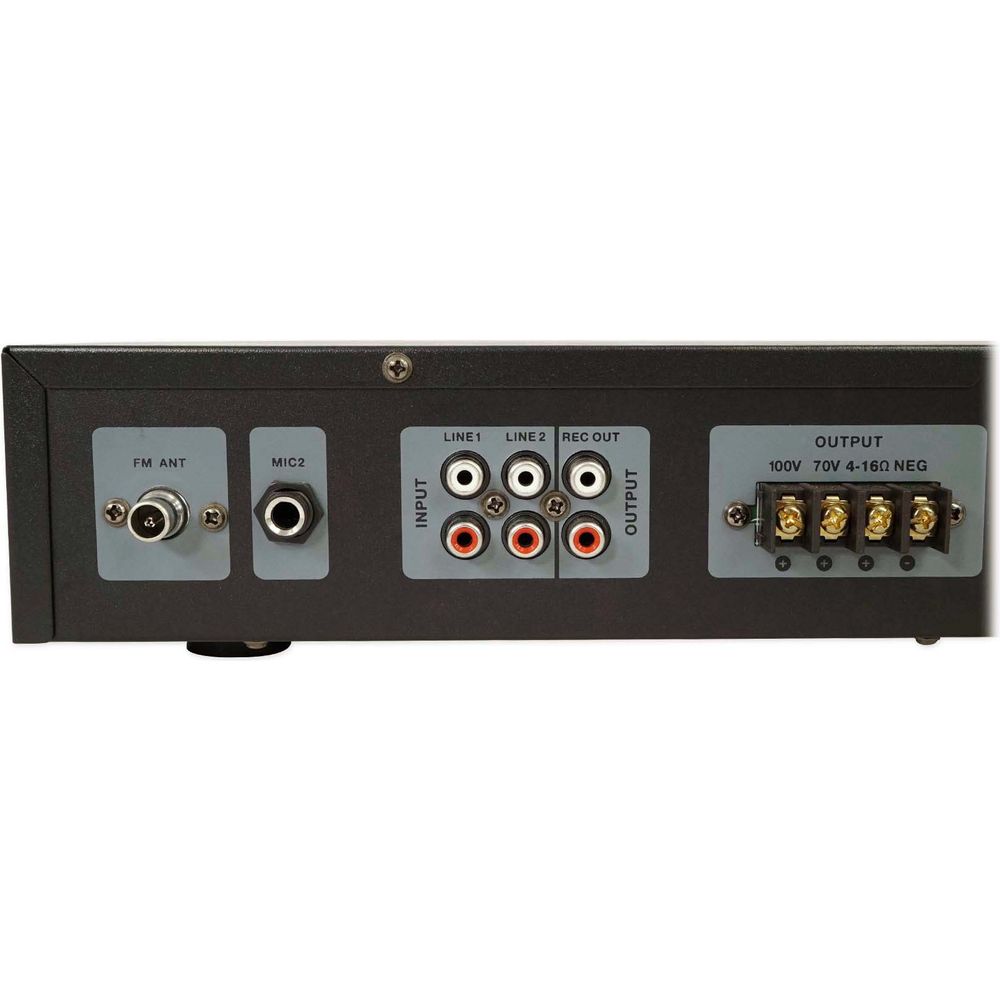 RCS80-1 60W Amp 4-Pack + Cube 3.5" Black Speakers Bundle