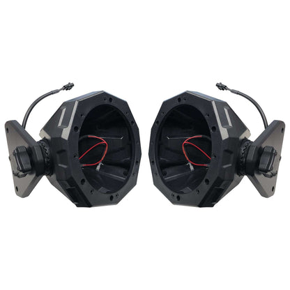 6.5" Swivel Roll Bar Speaker Pods For Jeep Wrangler JL 4-Door