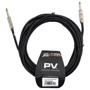 (8) New Peavey PV 25' 16 Gauge  ¼” to  ¼” Speaker Cables - 100% Copper