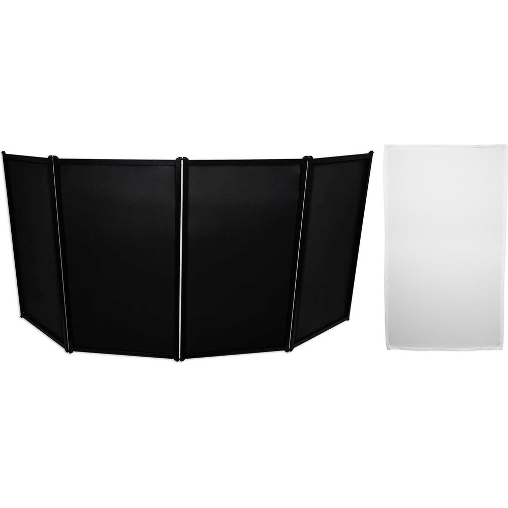 RFAAC DJ Event Facade + White Scrim 4-Pack Bundle