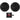 (2) Rockville MS40B Black 4" 200 Watt Speakers+MTX Amplifier For ATV/UTV/Cart