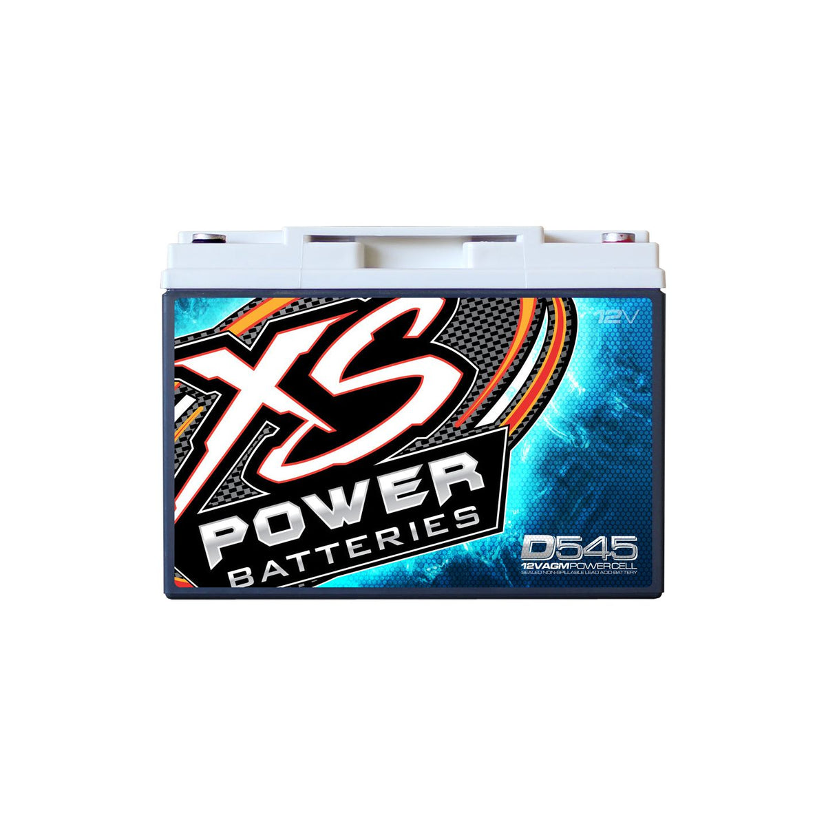 XS Power D545 800 Amp Car Audio Battery + Terminal Hardware + Power/Ground Wires