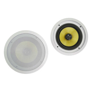 (8) Rockville HC85B-LED 8" 700 Watt In-Ceiling Home Theater Speakers w/Blue LED