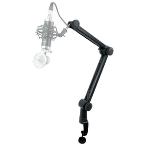 Rockville RG30 ROGAN STAND 30" Pro Boom Arm Mic Stand w/ Fixed Mount+Desk Stand
