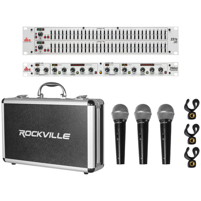 231S Graphic Equalizer, 266XS Compressor & 3-Mic Bundle