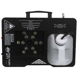 (2) American DJ Fog Fury Jett DMX Vertical Fog Machines+Rechargeable Light Bar