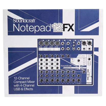 Notepad-12FX 12-Channel Mixer + PSP5 Phantom Power Supply
