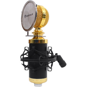 Rockville RCM02 Pro Studio Recording Condenser Microphone Mic+Metal Shock Mount