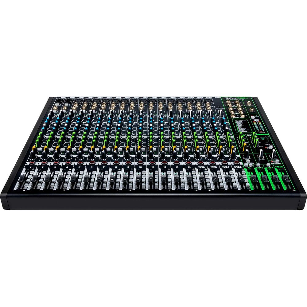 ProFX22v3 22-Channel Effects Mixer w/USB + Stand + Mics + Cables