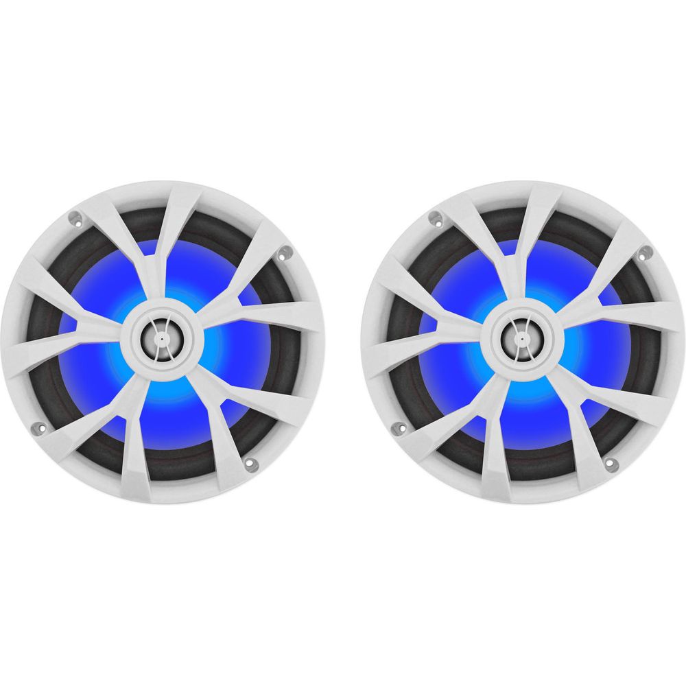 RKL80MW White 2-Pack + DBM45 Marine Amplifier Bundle