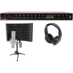 Focusrite Scarlett 18i20 3rd Gen 18-in, 20-out USB audio interface+Headphones and Shield