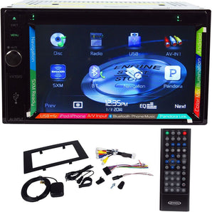 Jensen VX7020 6.2" Double Din Navigation GPS DVD Receiver+License Plate Camera