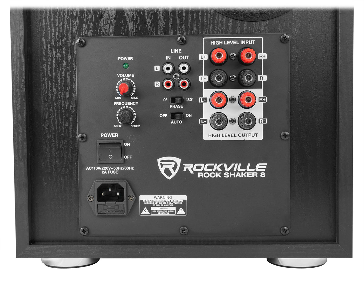 BluTube SG Tube Amplifier + (2) 8" PA Speakers + 8" Subwoofer