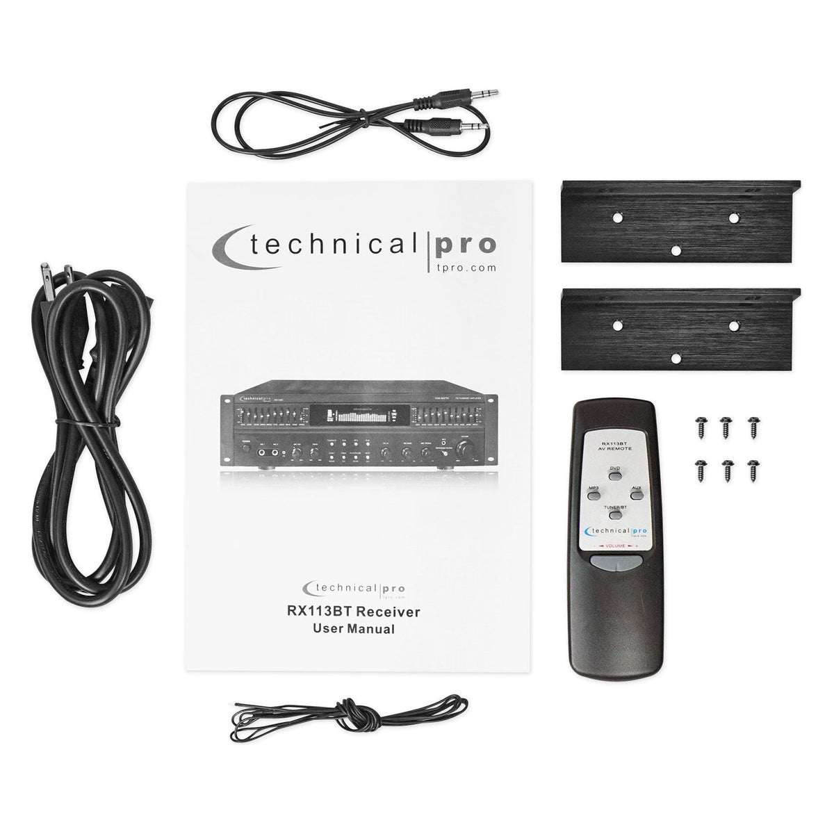 RX113BT 1500W Bluetooth Home Receiver Amplifier with 10 Band EQ