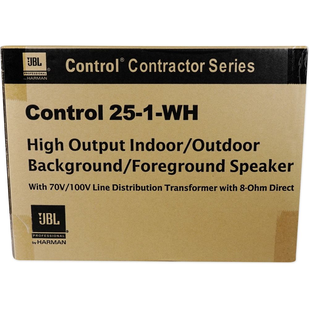 Control 25-1-WH 5.25" 70V Wall Speakers, Set of 8