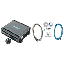 KICKER 48KMA8001 800 Watt 1-Ohm Marine/Boat Mono Sub Amplifier+Amp Kit KMA800.1