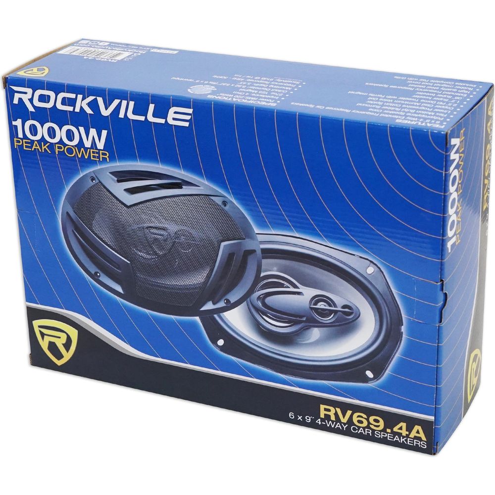Rockville 6x9" Rear Factory Speaker Replacement Kit For 96-06 Chrysler Sebring