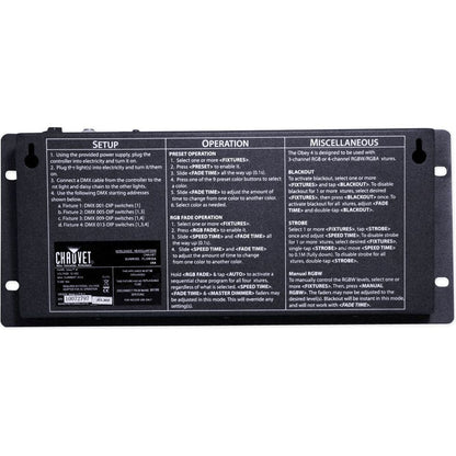 Chauvet Obey 4 Compact DMX-512 LED Wash Light Controller w/3 or 4 Channel Mode