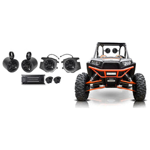 Polk Panel+Tower Speakers+Alpine Amp For 2014-2018 Polaris RZR 1000/900S/Turbo