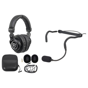 Samson QEX Fitness Headset Microphone Mic++Case+Headphones For Yoga/Spin/Pilates