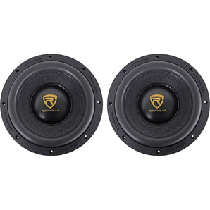 (2) Rockville W10K9D4 10" 6400 Watt Car Audio Subwoofers Dual 4-Ohm Subs