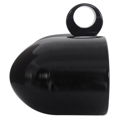 DMAC80B Dual 7.7" Black Aluminum Wakeboard Tower Speaker Pods+Covers