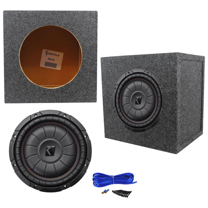 43CVT102 CompVT 10" Subwoofer with RS10 Sealed Enclosure & Install Kit