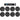 Rockville Commercial Receiver+(8) 8" 2Way Black Ceiling Speakers 4 Hotel/Office