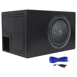 Kicker 48CWR122 COMPR12 1000 Watt 12" Car Subwoofer+Vented Sub Box Enclosure