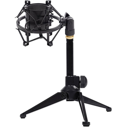 Desktop Tripod Mic Stand + Studio Shock Mount Bundle