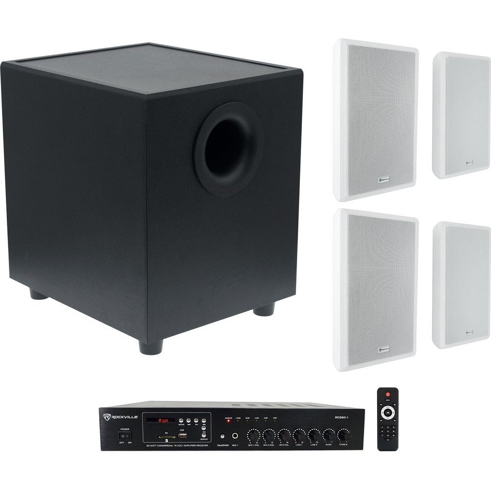RockSlim 70W White 2-Pack + CT80-SUB + RCS80-1 Bundle