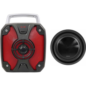 Alpine SWT-10S4 10" 350 Watt RMS Shallow Slim Truck Car Subwoofer Sub+ROCKBOX