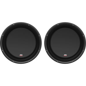 (2) MTX 3512-04S 12" 1200 Watt Shallow Car Audio Subwoofers Slim Subs SVC 4-ohm