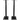 Black 37” Steel Bookshelf Speaker Stands For KEF R300 Bookshelf Speakers