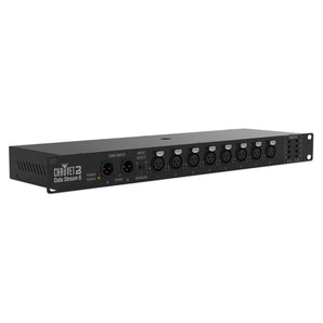 Chauvet Data Stream 8 DMX Splitter To Distribute+Boost Signals, 2-Ins, 8-Outputs