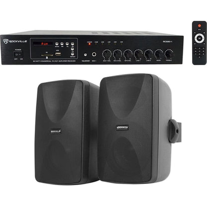 RCS80-1 + WET-7020B Black Speakers Bundle